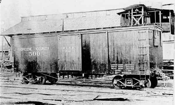 Greene County # 500, a box car bought from GC&L