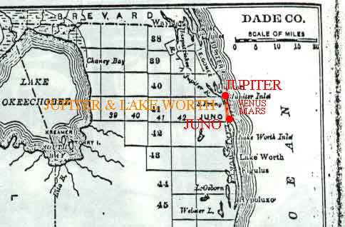 Jupiter and Lake Worth Map